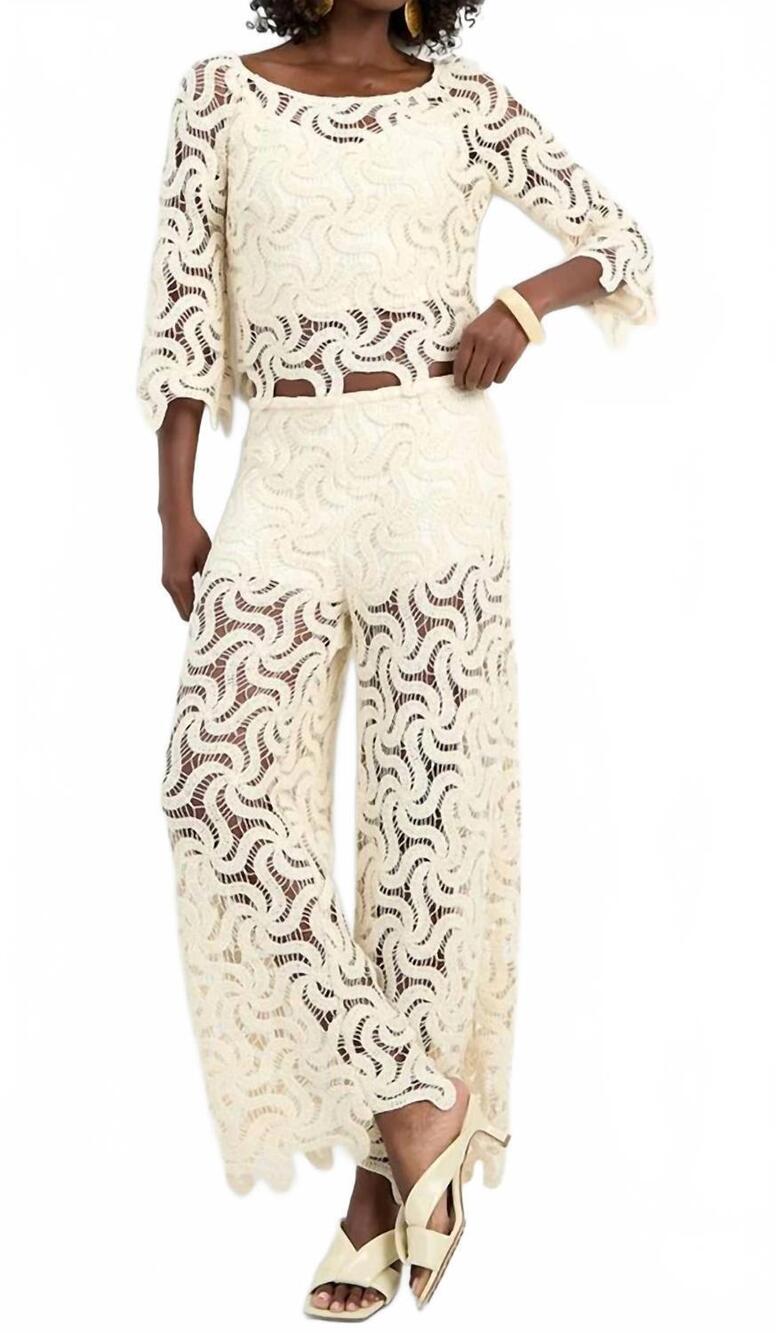 NEW TRINA TURK helen 2 top in bonita beige